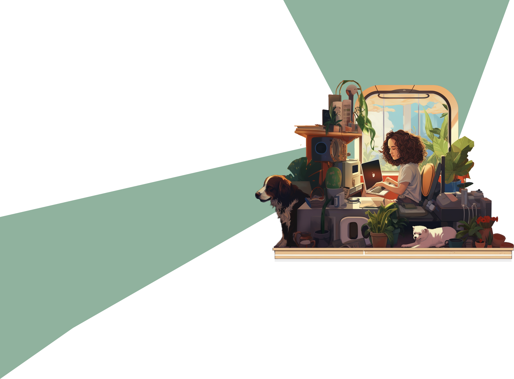 Illustration la dev en herbe